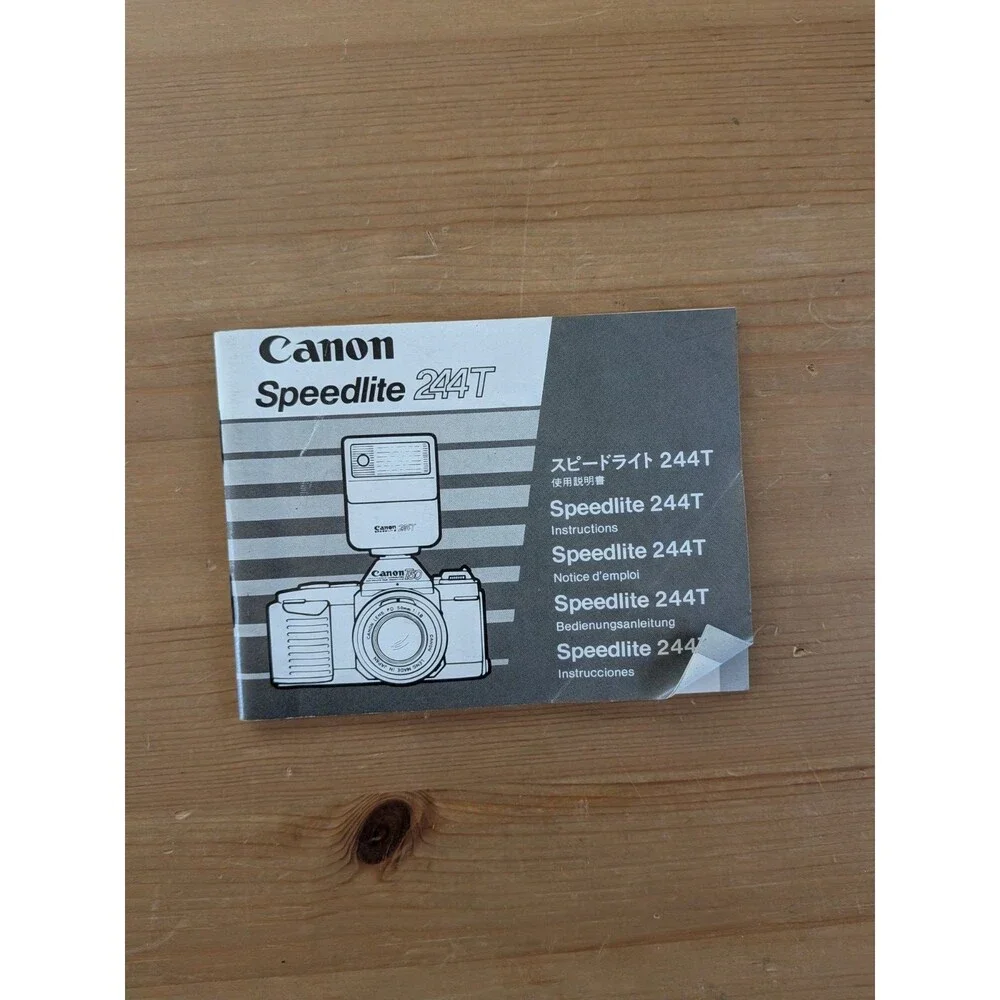 Lot of 3 Camera Film Lens Brochures Manuals Kodak VR Canon FD, Speedlite 244T